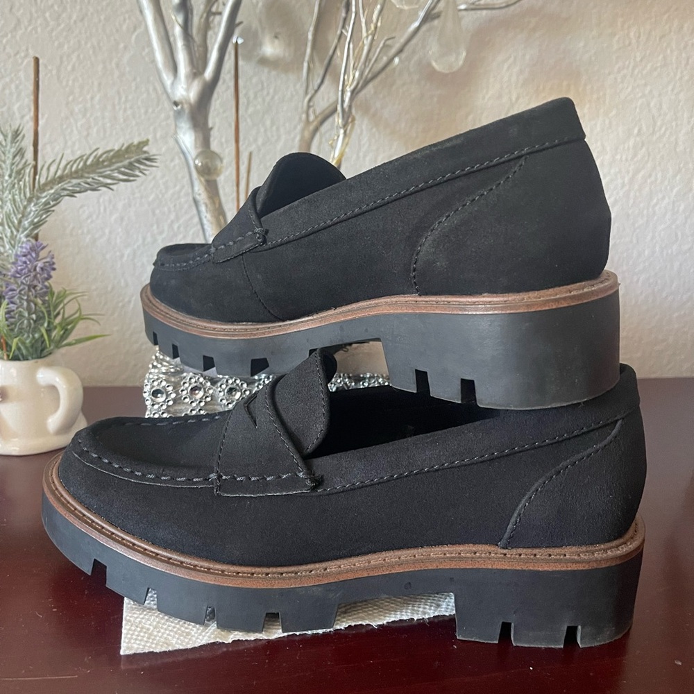 Womens Loafers Shoes Platform Chunky Penny Loafer Lug Sole .